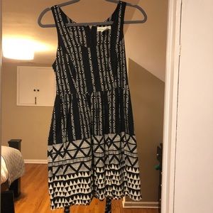 Urban Outfitters Aztec Black & White Dress - Small